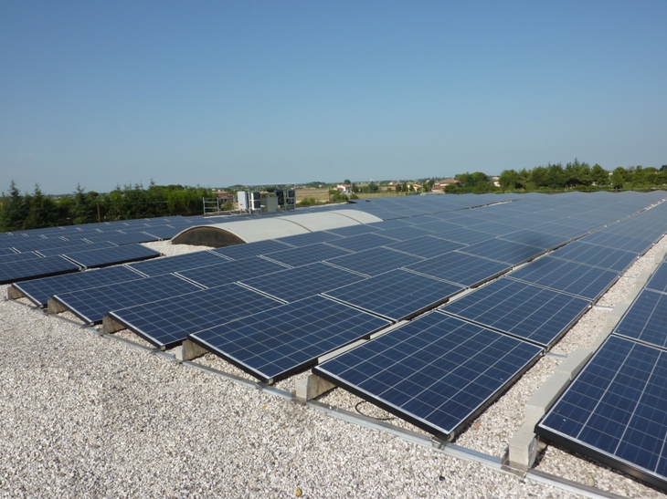 Impianto fotovoltaico in edificio industriale 
