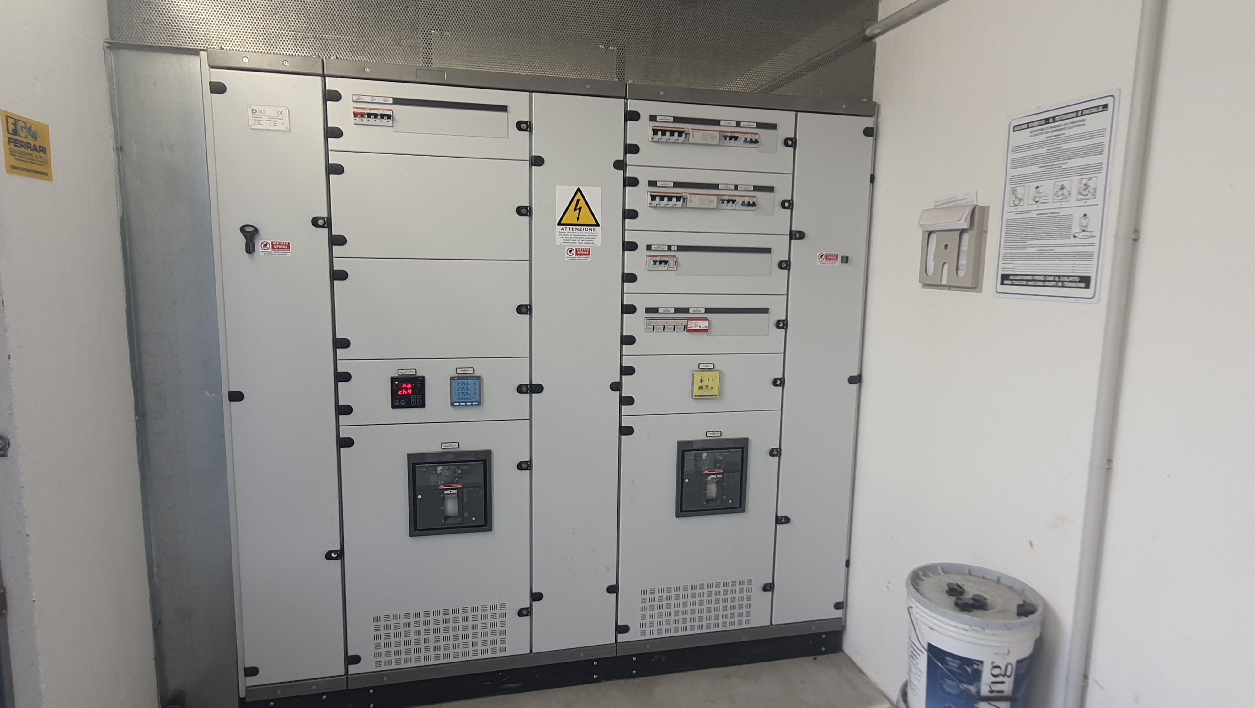 Quadro elettrico di impianto industriale